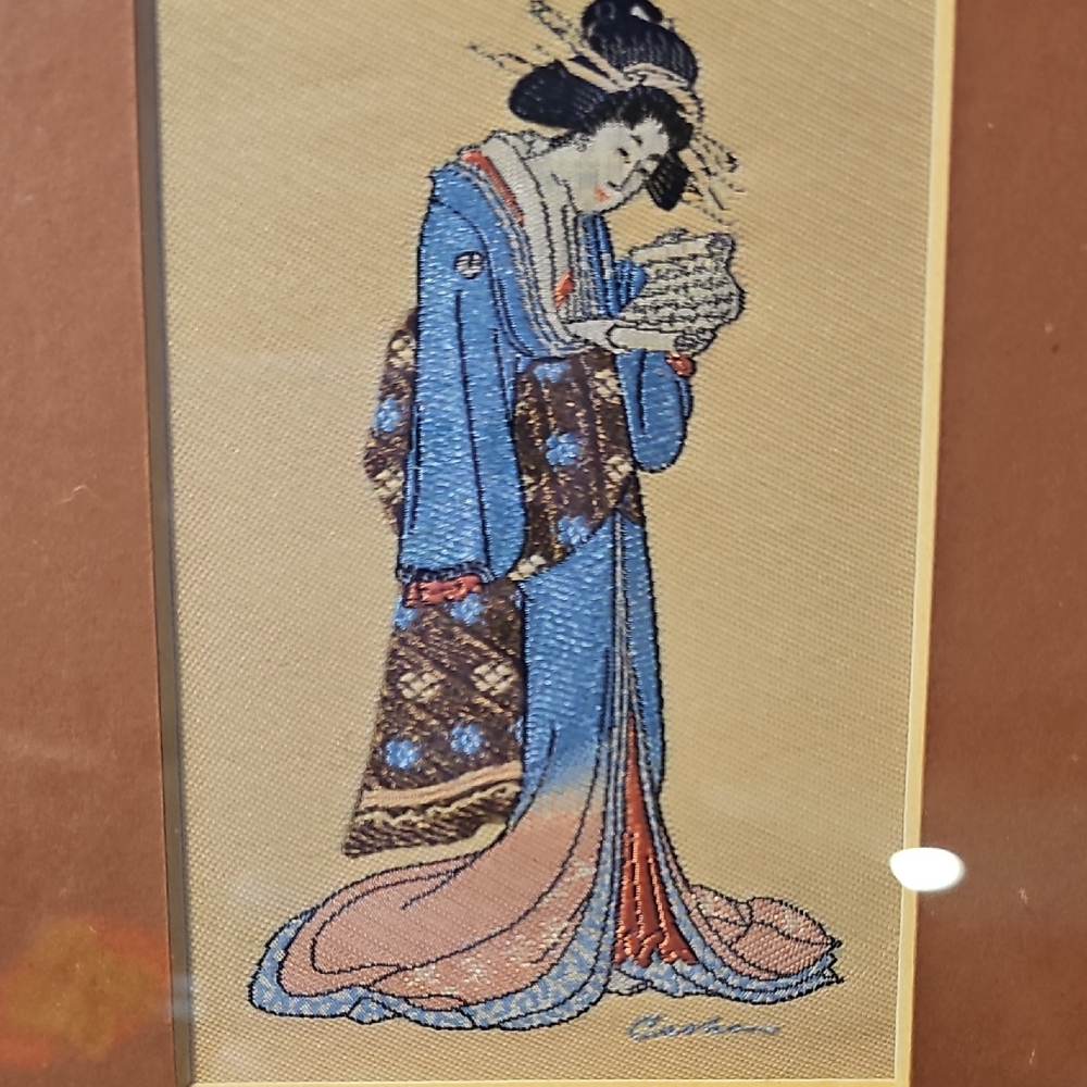 Framed Geisha Art Print